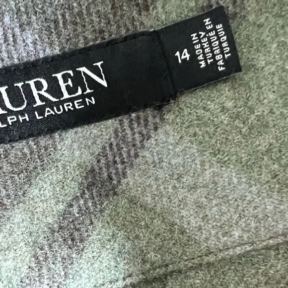 Lauren Ralph Lauren Women’s Plaid Fringe Trim Tweed Mini Skirt - Picture 14 of 16